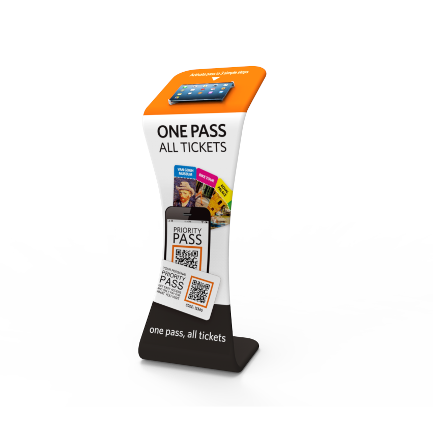 iPad Display Stand with Graphic