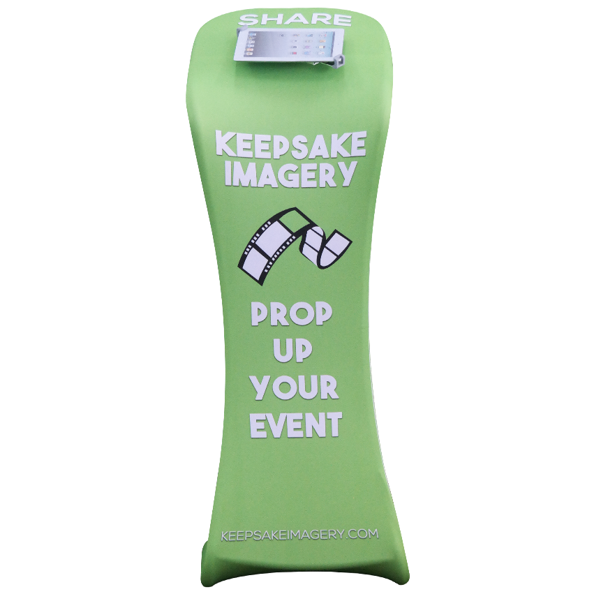 iPad Display Stand with Graphic