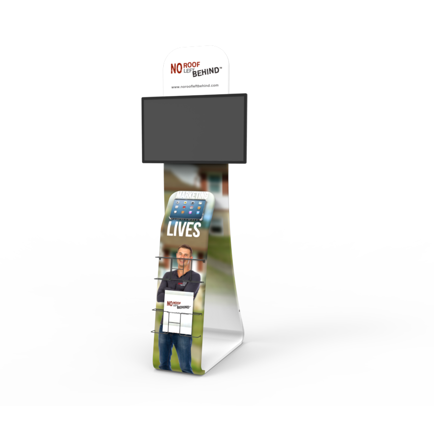 iPad & TV Stand with Graphic