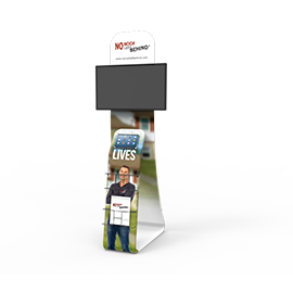 iPad & TV Stand with Graphic