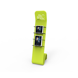 S-Shaped Literature Stand with Graphic