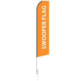 16ft Blade Flying Banner with Ground Spike - Two Sets
