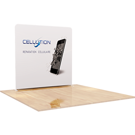 8ft Straight Tension Fabric Display