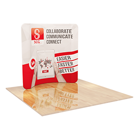 8ft Curved Tension Fabric Display