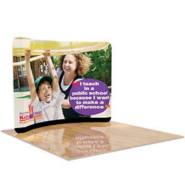 10ft Curved Tension Fabric Display