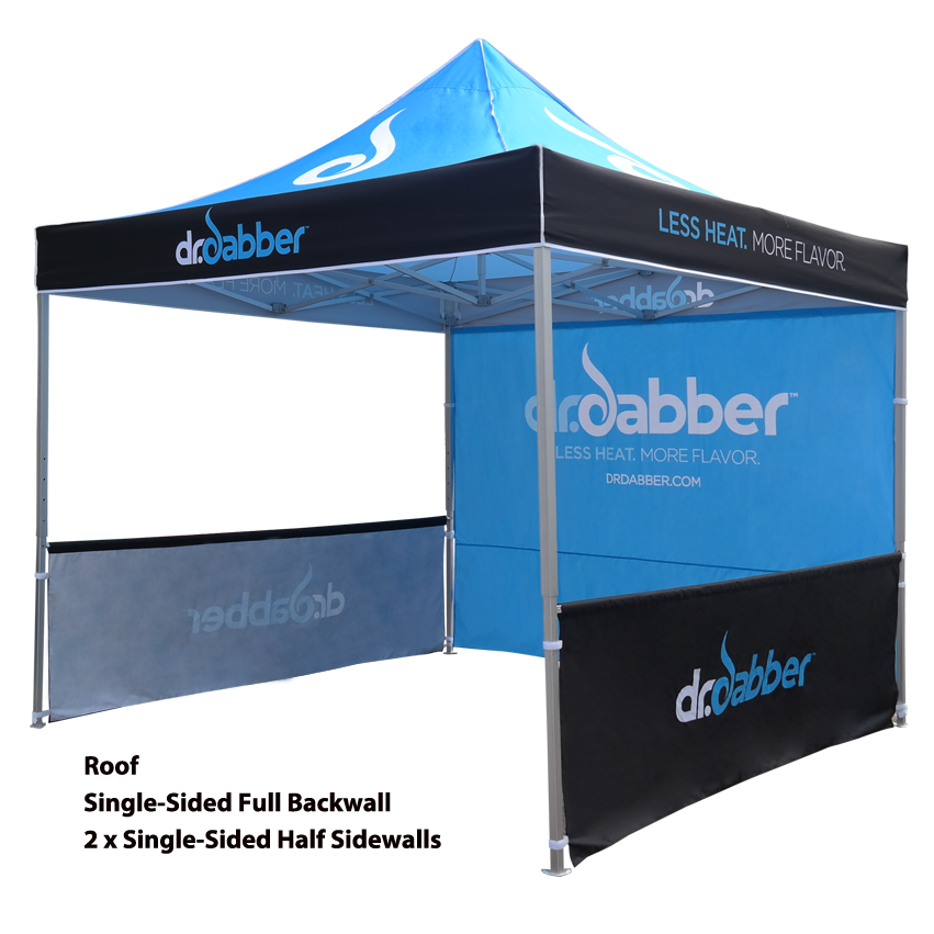 10ft Aluminum Pop Up Tent with Graphic