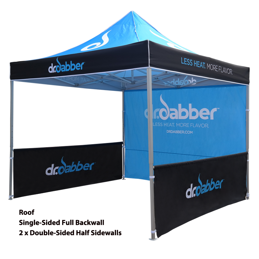 10ft Aluminum Pop Up Tent with Graphic