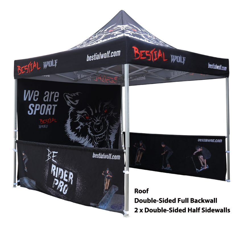 10ft Aluminum Pop Up Tent with Graphic