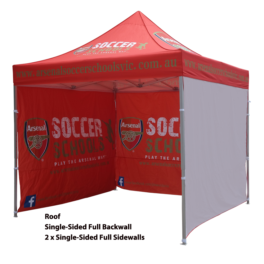 10ft Aluminum Pop Up Tent with Graphic