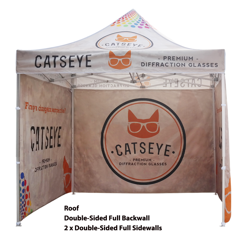 10ft Aluminum Pop Up Tent with Graphic