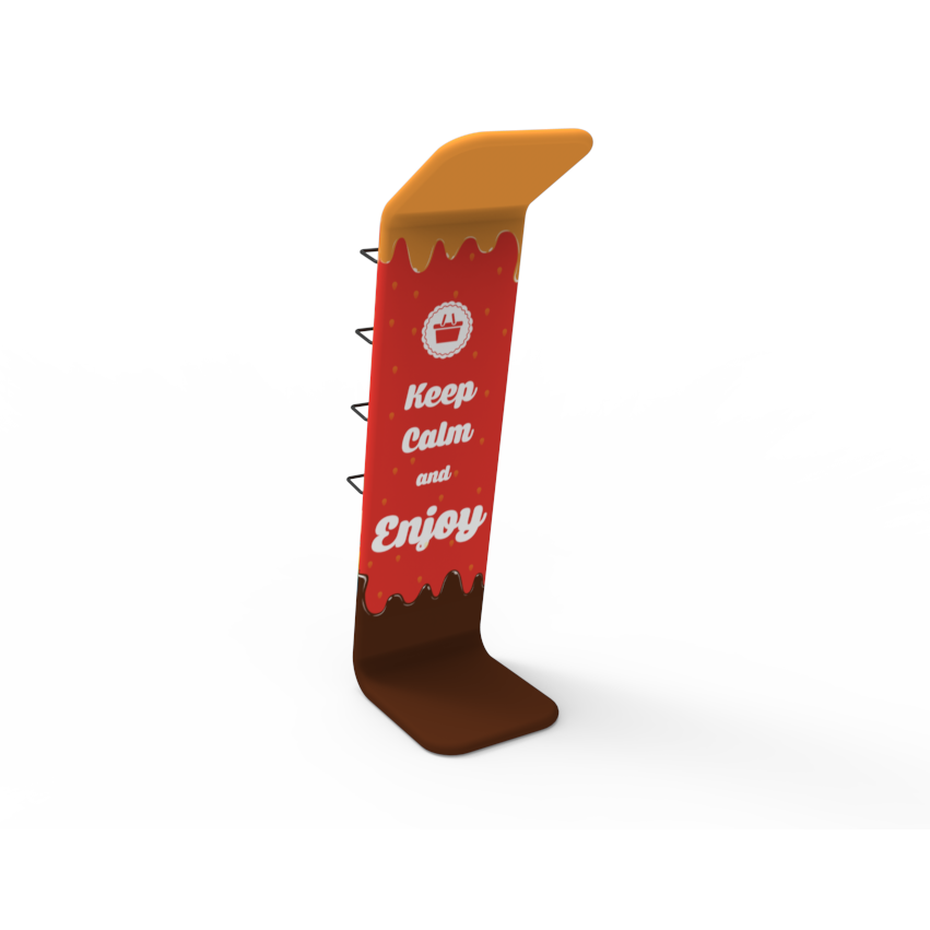 iPad & Literature Stand with Graphic