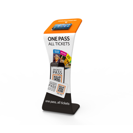 iPad Display Stand with Graphic